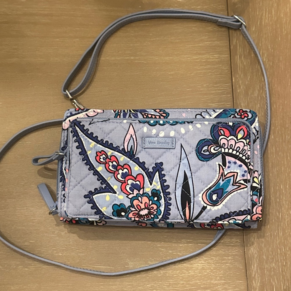 Vera Bradley Iconic Deluxe All Together Crossbody Bag in Makani Paisley NWT